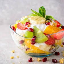 زبادى فواكه قطع